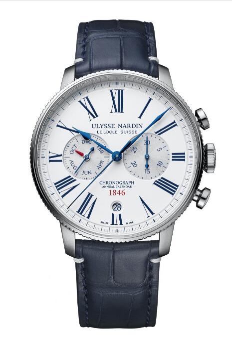 Ulysse Nardin Marine Torpilleur Annual Chronograph White Limited Edition 44mm Watch 1533-320LE-0A-175/1B watch
